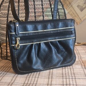 Elegant Black Leather Women's Bag